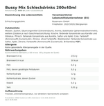 Produktbild anzeigen: Produktinformationen zum Einzelprodukt – Bussy Mix Schleckdrinks 200x40ml