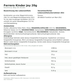 Produktbild anzeigen: Produktinformationen zum Einzelprodukt – Ferrero Kinder Joy One Piece 20g