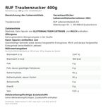 Produktbild anzeigen: Produktinformationen zum Einzelprodukt – RUF Traubenzucker 400g