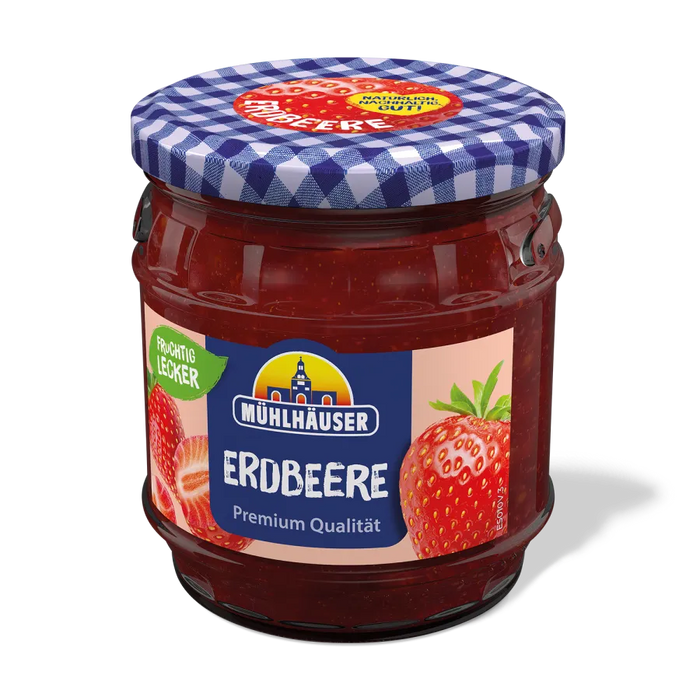 Mühlhäuser Erdbeerkonfitüre Extra 50% Frucht 450g