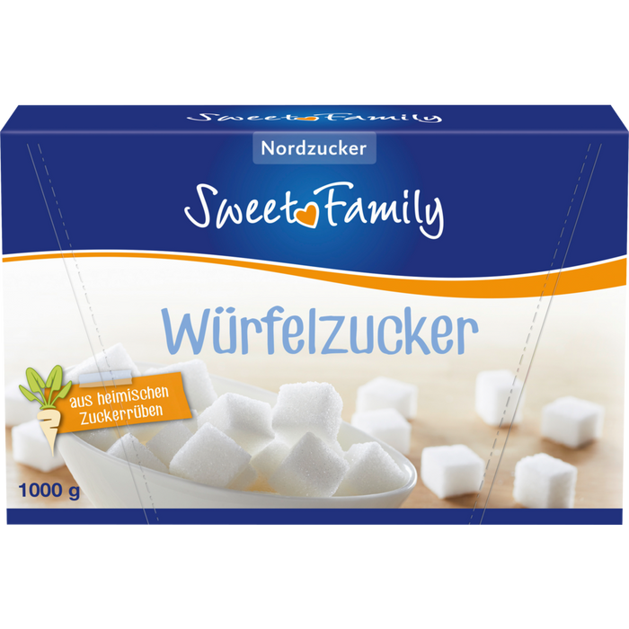 7x Sweet Family Nordzucker Würfelraffinade 1kg (7x1kg)