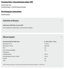 7x Sweet Family Nordzucker Würfelraffinade 1kg (7x1kg)