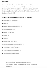 12x Paulberger Limo Peach 12x330ml Einweg Dose DPG