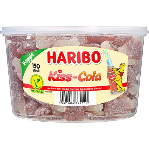 Haribo Kiss-Cola 150Stück 1350g