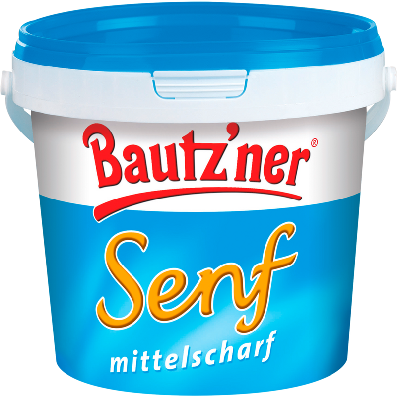 Bautzner mittelscharfer Senf Eimer 1l