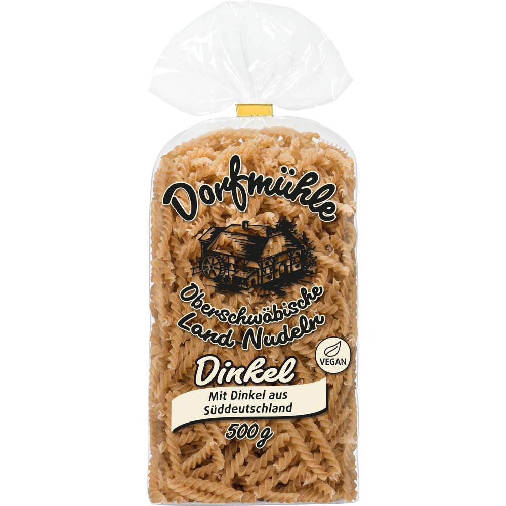 Dorfmühle oberschwäbische Land-Nudeln Dinkel Spiralen Nudeln 500g