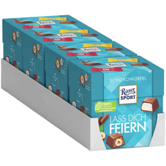 4x Ritter Sport Schokowürfel Lass Dich Feiern 176g (4x176g)