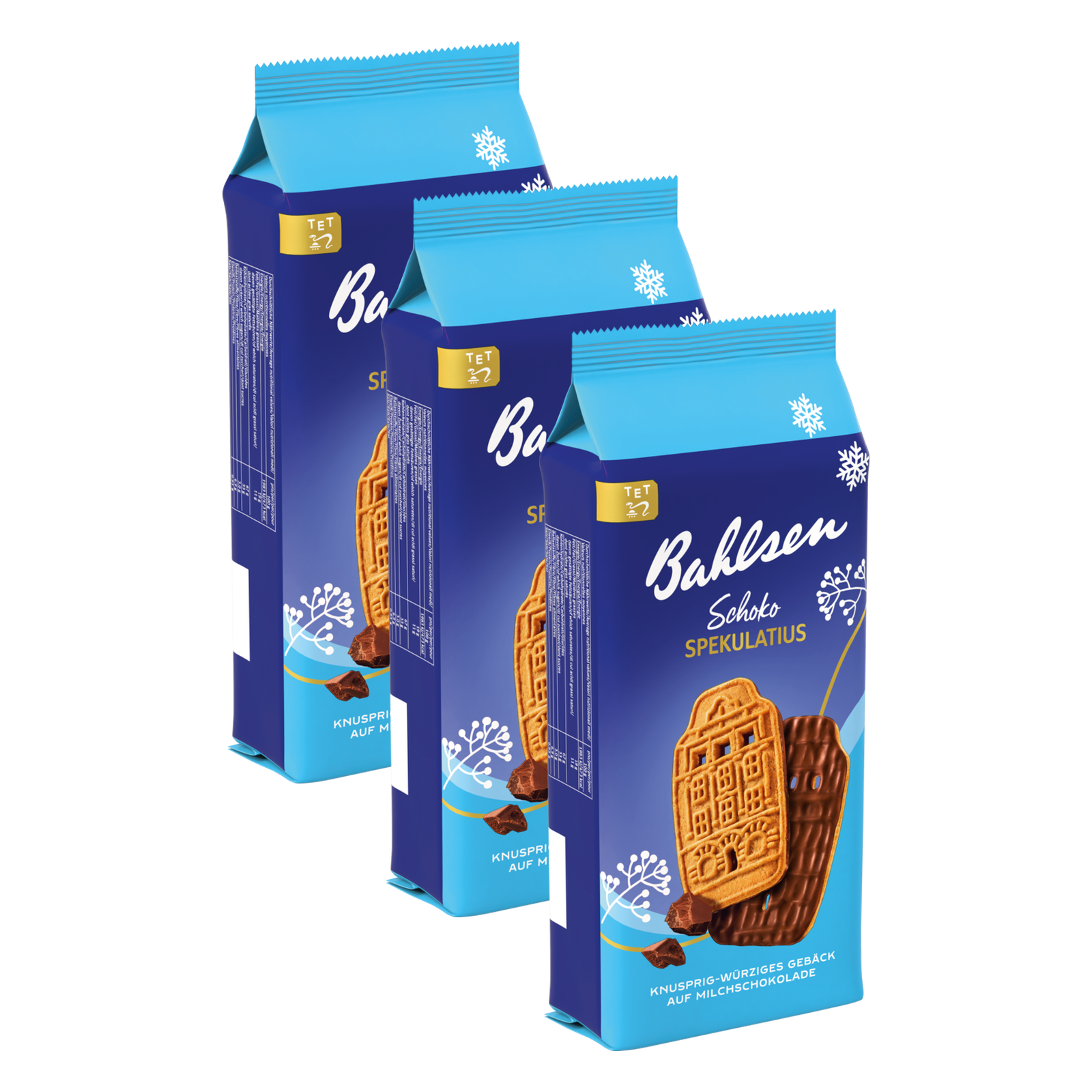 Bahlsen Schoko Spekulatius – 3 x 192 g (576 g)