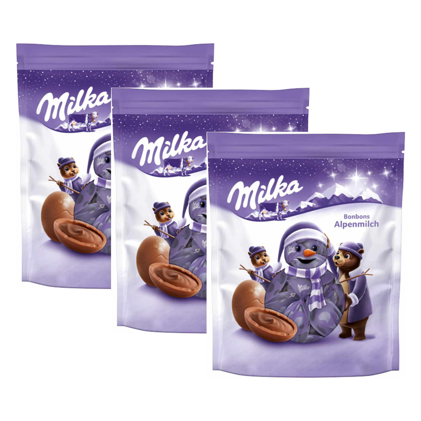 Milka Bonbons Alpenmilch – 3 x 86 g (258 g)