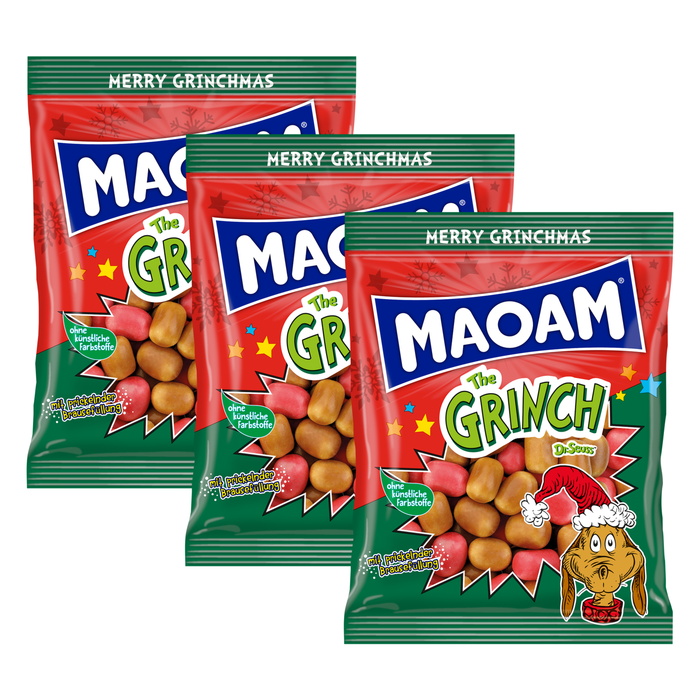 Maoam Grinch Max – 3 x 175 g (525 g)
