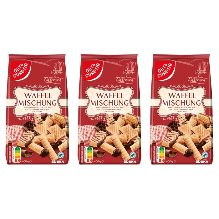 Gut&Günstig Waffelmischung – 3 x 400 g (1200 g)