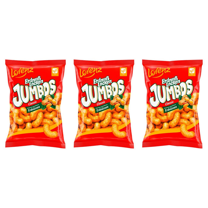 Erdnußlocken Jumbos – 3 x 150 g (450 g)