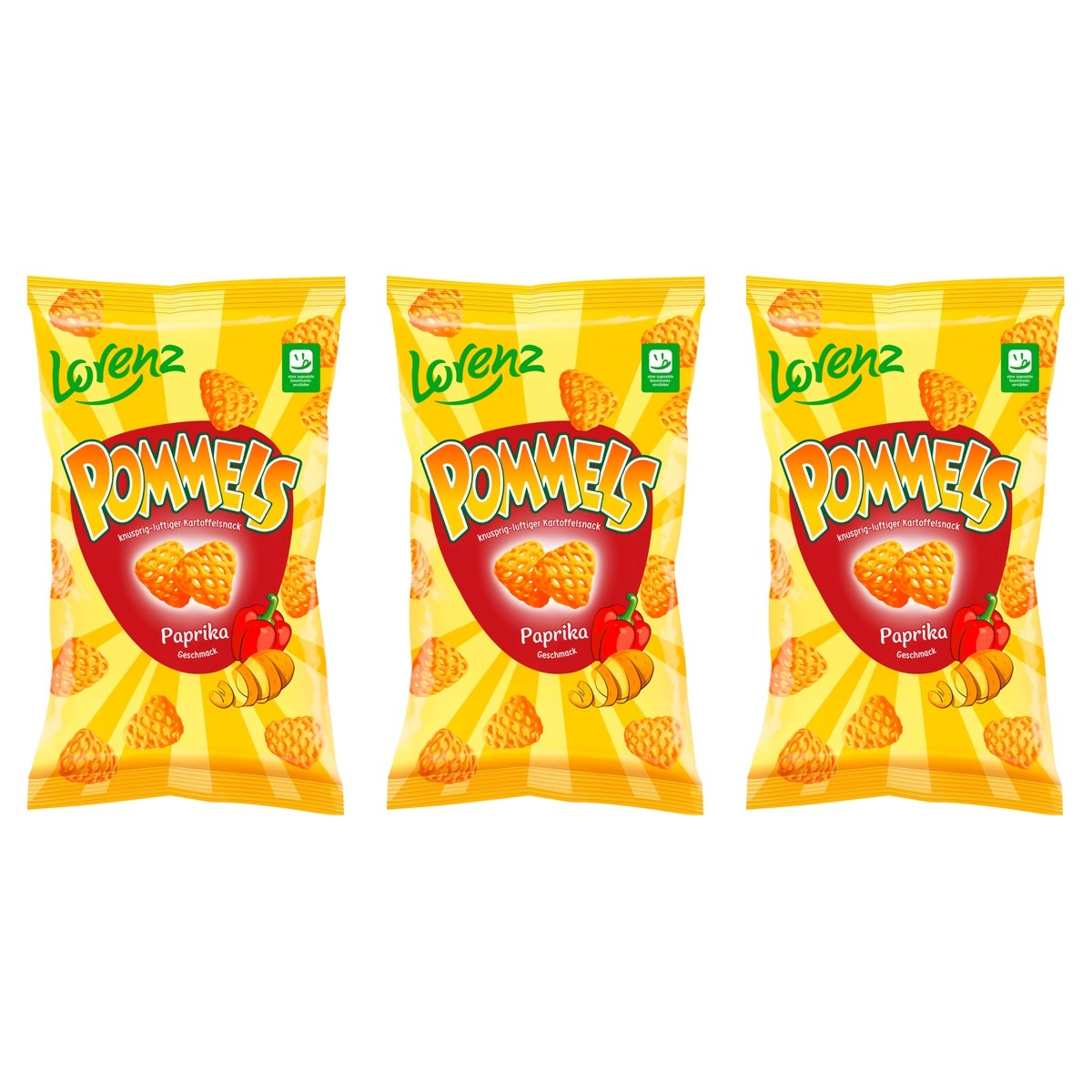 Pommels Paprika – 3 x 75 g (225 g)