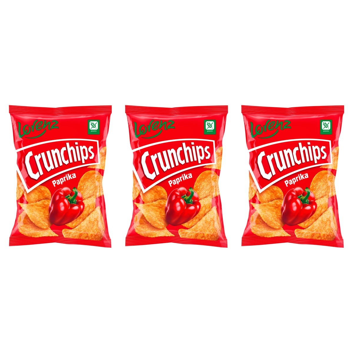 Crunchips Paprika – 3 x 50 g (150 g)