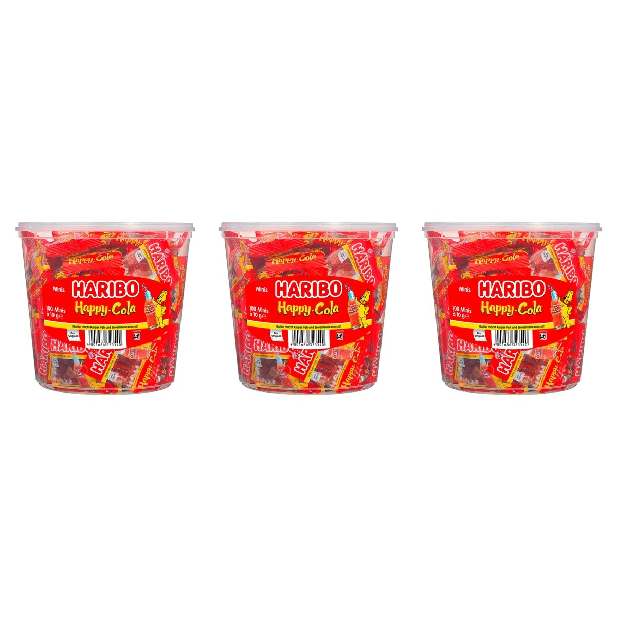 Haribo Happy Cola Minis 100ST – 3 x 1000 g (3000 g)