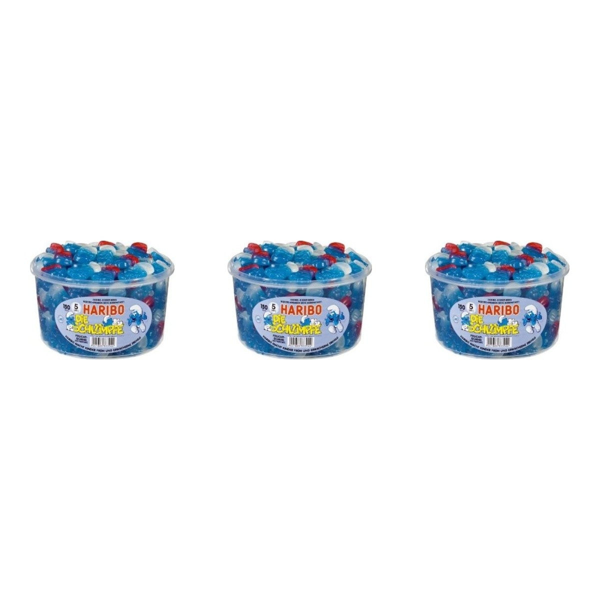 Haribo Schlümpfe 150Stück – 3 x 1350 g (4050 g)