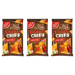 Gut&Günstig Tortilla Chips Hot Chili – 3 x 300 g (900 g)