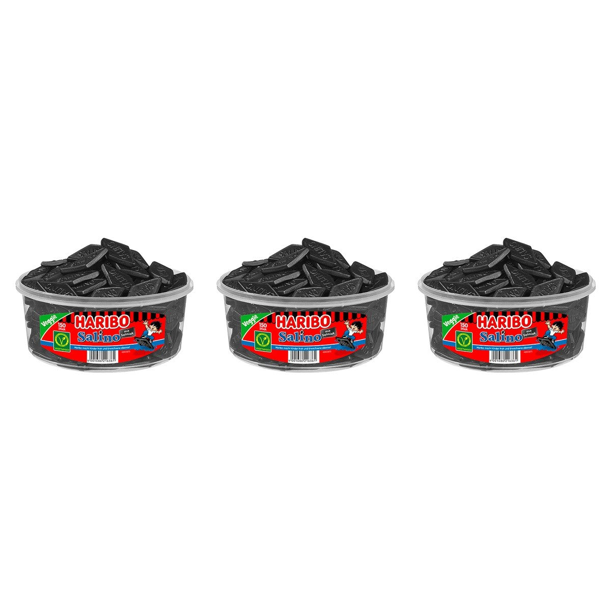 Haribo Salino 150Stück – 3 x 1200 g (3600 g)