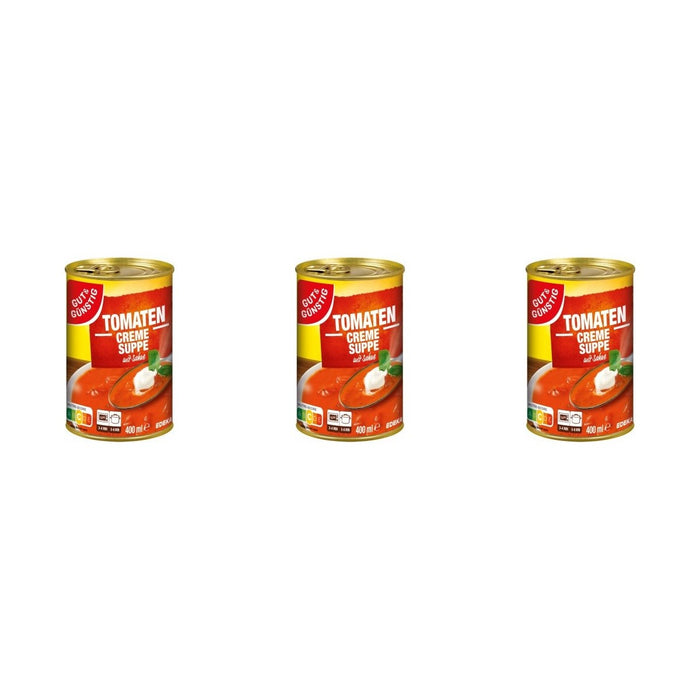 Gut&Günstig Tomatencremesuppe – 3 x 400 ml (1200 ml)