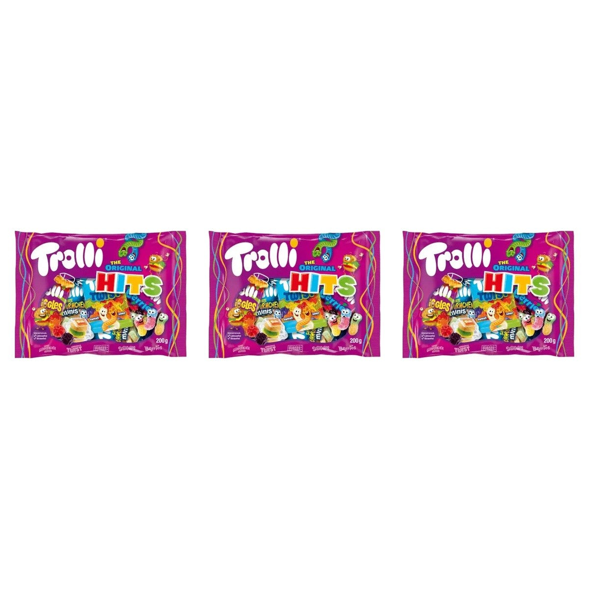 Trolli Original Hits – 3 x 200 g (600 g)