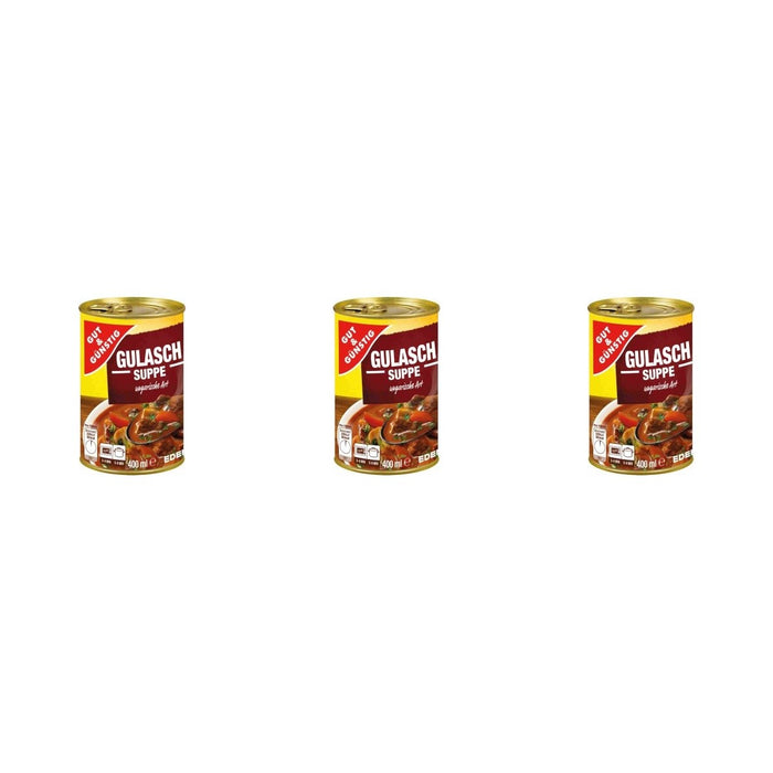 Gut&Günstig Gulasch-Suppe – 3 x 400 ml (1200 ml)