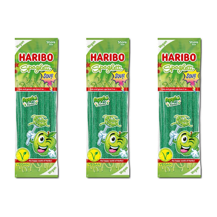 Haribo Spaghetti Apfel – 3 x 200 g (600 g)