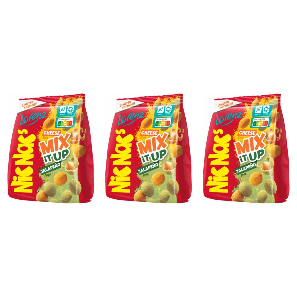 Nic Nacs Mix it up Cheese&Jalapeno Style – 3 x 110 g (330 g)