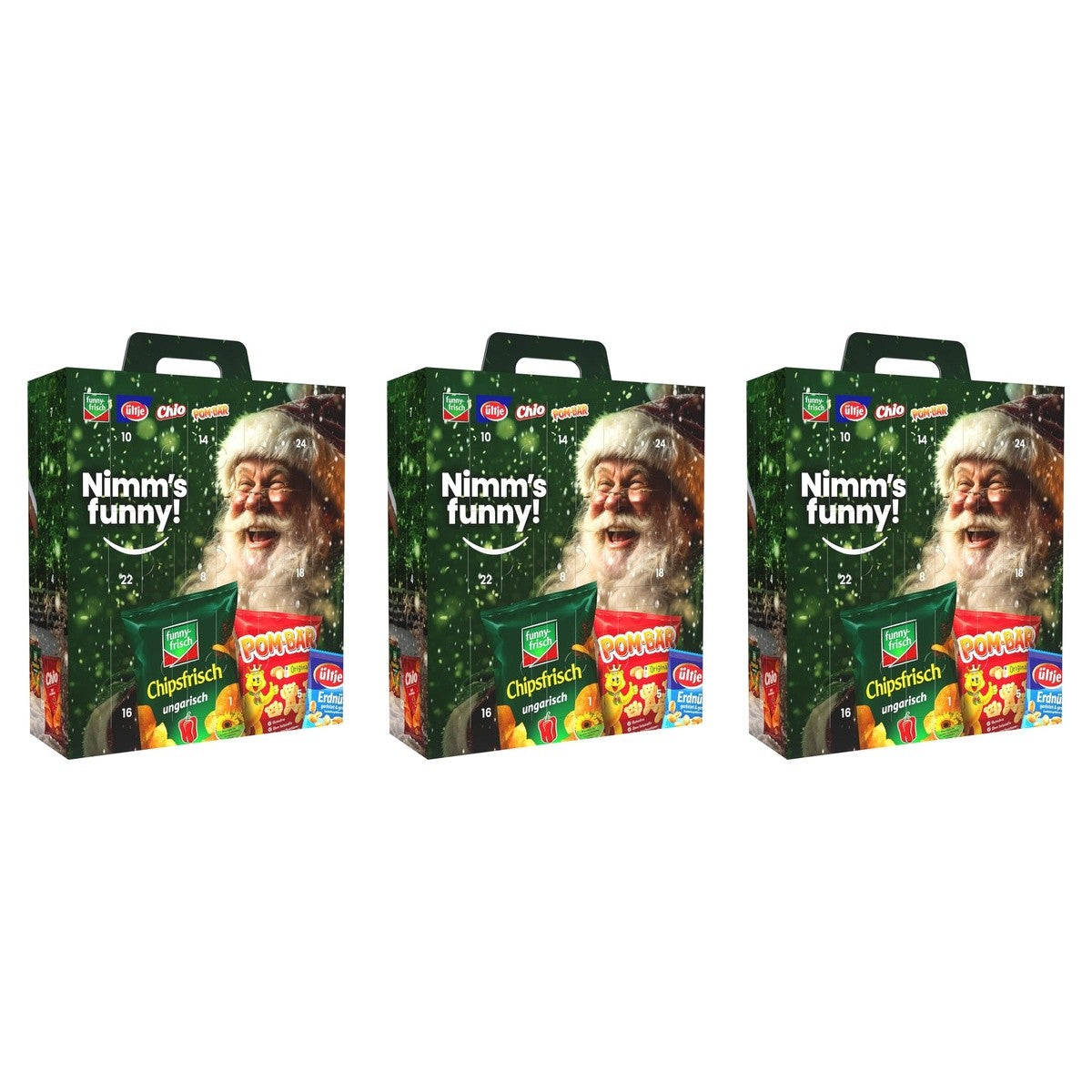 Funny-frisch Adventskalender 2026 – 3 x 784 g (2352 g)