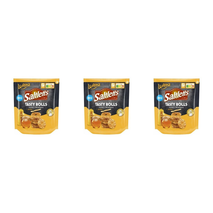Saltletts Tasty Rolls Honey Mustard Style – 3 x 130 g (390 g)
