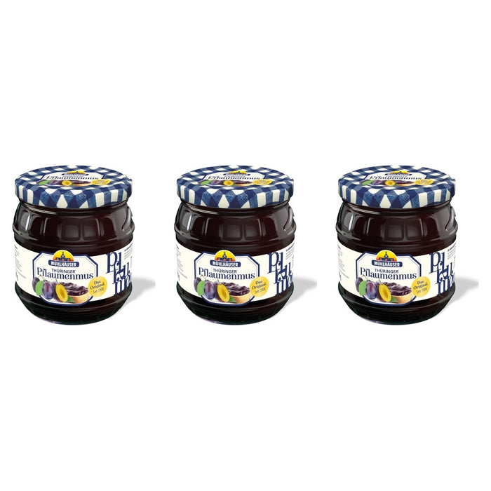 Mühlhäuser Pflaumenmus gewürzt – 3 x 1000 g (3000 g)