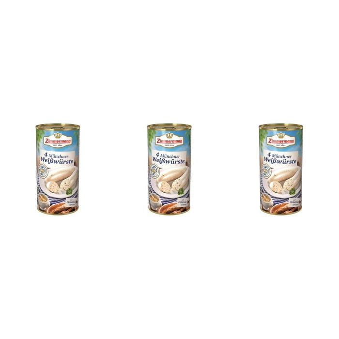 Zimmermann Muenchner Weisswurst 4ST – 3 x 530 g (1590 g)