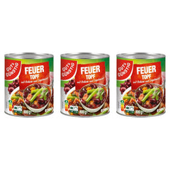Gut&Günstig Feuertopf Bohneneintopf mit Fleischwurst – 3 x 800 g (2400 g)