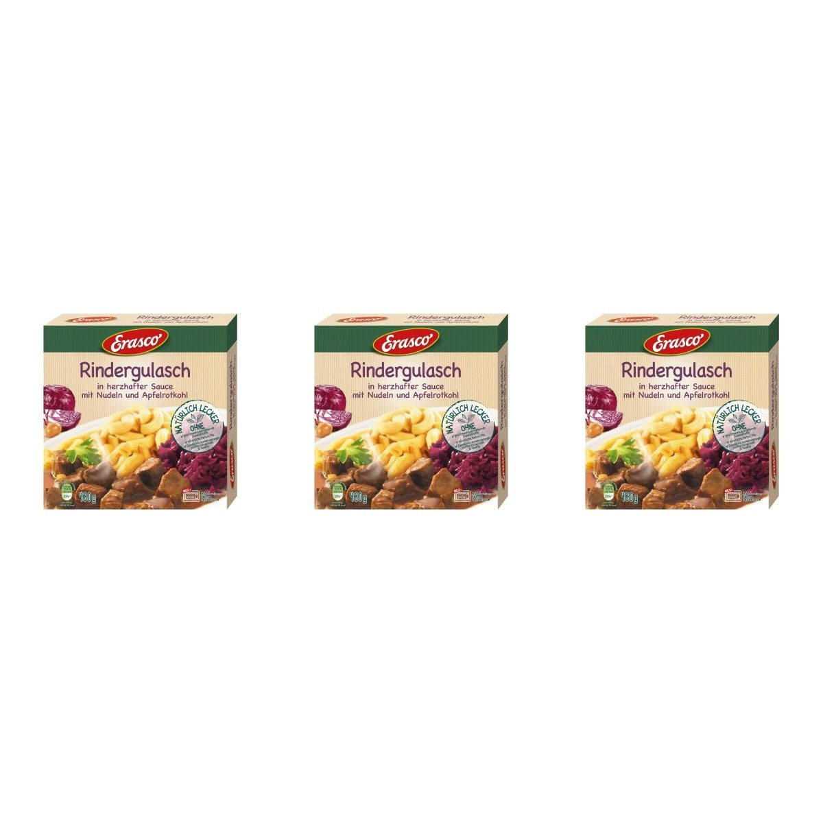 Erasco Menü Rindergulasch – 3 x 480 g (1440 g)