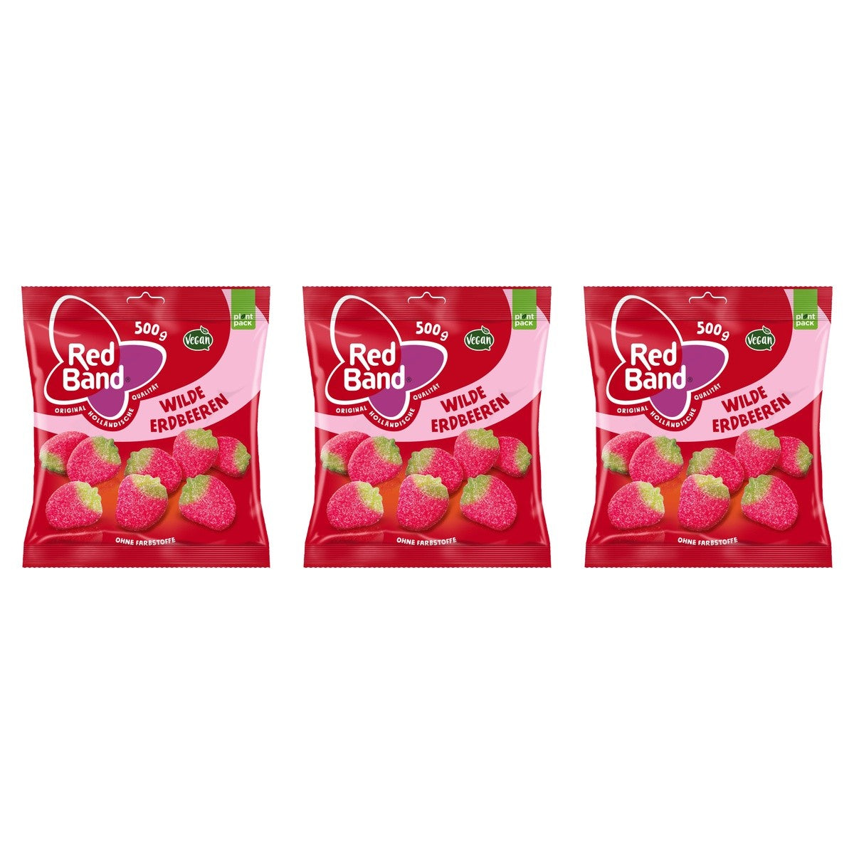 Red Band Wilde Erdbeeren – 3 x 500 g (1500 g)