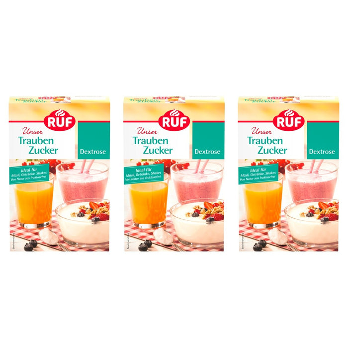 RUF Traubenzucker – 3 x 400 g (1200 g)