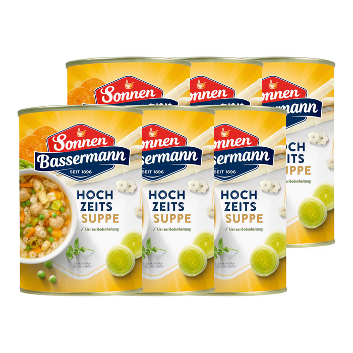 6x Sonnen Bassermann Hochzeitssuppe 400ml (6x400ml)