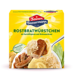 Produktbild anzeigen: Sonnen Bassermann Rostbratwürstchen mit Kartoffelpüree und Weinsauerkraut 480g