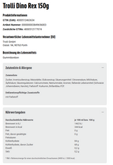 Trolli 4er Vegane Fruchtgummi Mischung Set – Sour Strawbies, Dino Rex, Apfelgarten & Bizzl Mix (4x150g)