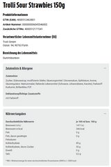 Trolli 4er Vegane Fruchtgummi Mischung Set – Sour Strawbies, Dino Rex, Apfelgarten & Bizzl Mix (4x150g)