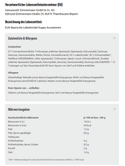 Zimmermann Leberknödelsuppe 2 Knödel 400ml