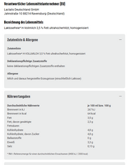 12x MinusL Haltbare Vollmilch 3,5% 1l laktosefrei (10x1l)