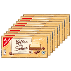 10x GUT&GÜNSTIG Schokolade Kaffee Sahne 200g