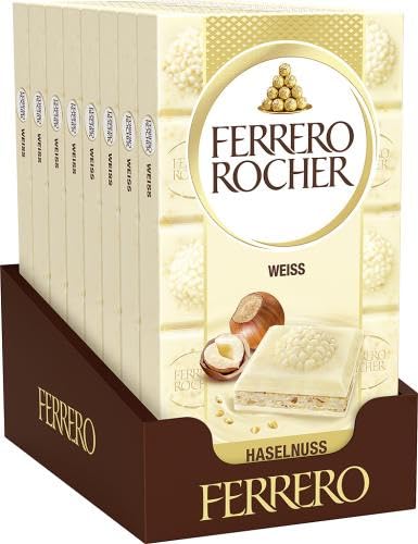 8x Ferrero Rocher Schokolade Tafel Weiß 90g (8x90g)