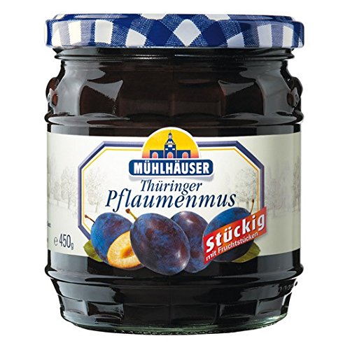 Mühlhäuser Thüringer Pflaumenmus stückig 450g