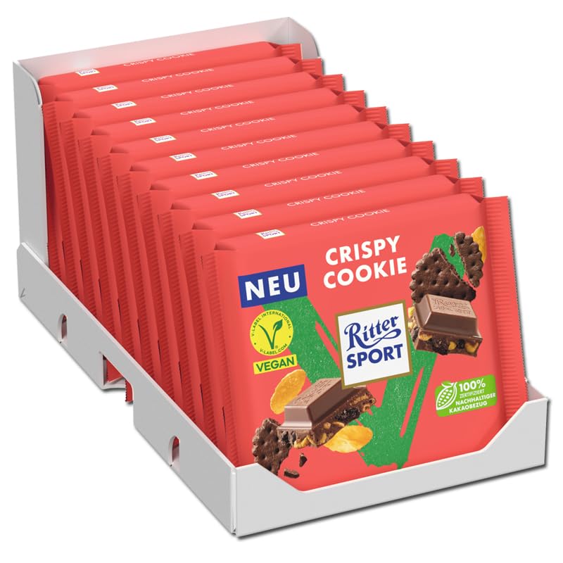 10x Ritter Sport Crispy Cookie vegan 100g (10x100g)