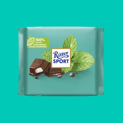 12x Ritter Sport Pfefferminz Tafel 100g (12x100g)