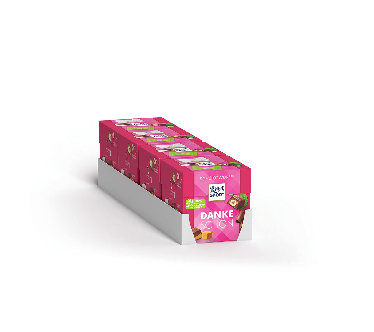 4x Ritter Sport Schokowürfel Dankeschön 176g (4x176g)