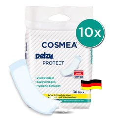 Cosmea Pelzy Protect Vlieswindeln/Saugvorlagen, für Wöchnerrinnen, für die tägliche Pflege, extra saugstark, Vorteilspack (10 x 30 Stück) Inkontinenz & Wochenbetteinlagen
