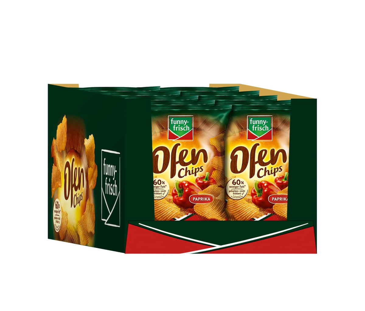 Funny-frisch Ofen Chips Paprika 125g (10x125g)