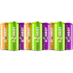 Gönrgy Set Getränk Alle Neuen Sorten Limited Edition By Monte Gönergy Juneberry Jam White Peach Sweet Lemon 3x 500ml Einweg + Sparbude Versandschutzpackung